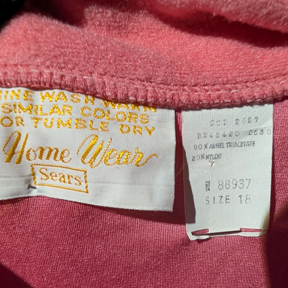 Vintage Sears At Home House Coat Robe - Picture 3 of 3